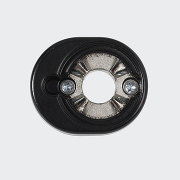 Rosette de fixation RAL 9005 (noir profond)
