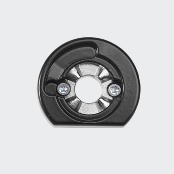 RC Befestigungsrosette RAL9005 (Tiefschwarz) | Links