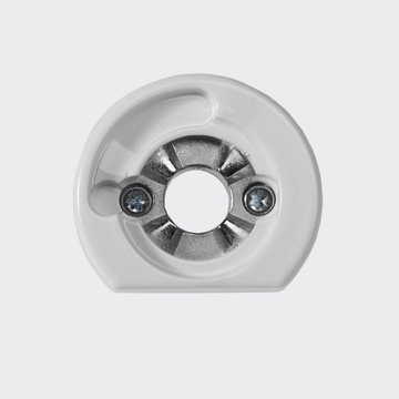 Rosette de fixation RAL9016 (blanc trafic) | Gauche