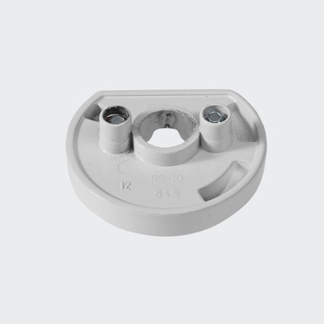 Rosette de fixation RAL9016 (blanc trafic) | Gauche