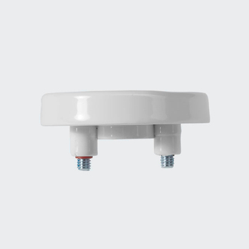 Rosette de fixation RAL9016 (blanc trafic) | Droite