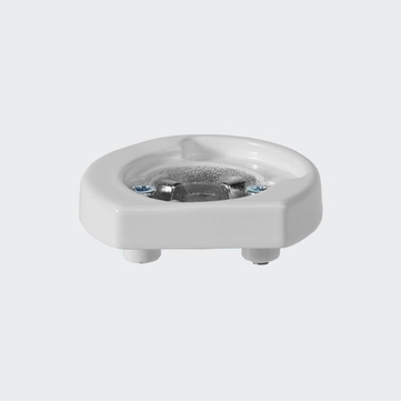 Rosette de fixation RAL9016 (blanc trafic) | Droite