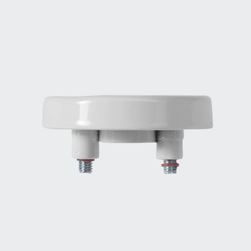 Rosette de fixation RAL9016 (blanc trafic) | Gauche