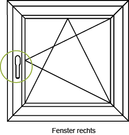 Fenstergriff (Getriebehandhebel), 21455600 Weiß