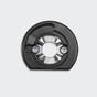 RC Befestigungsrosette RAL9005 (Tiefschwarz) | Links