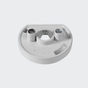 Rosette de fixation RAL9016 (blanc trafic) | Gauche