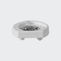 Rosette de fixation RAL9016 (blanc trafic) | Droite