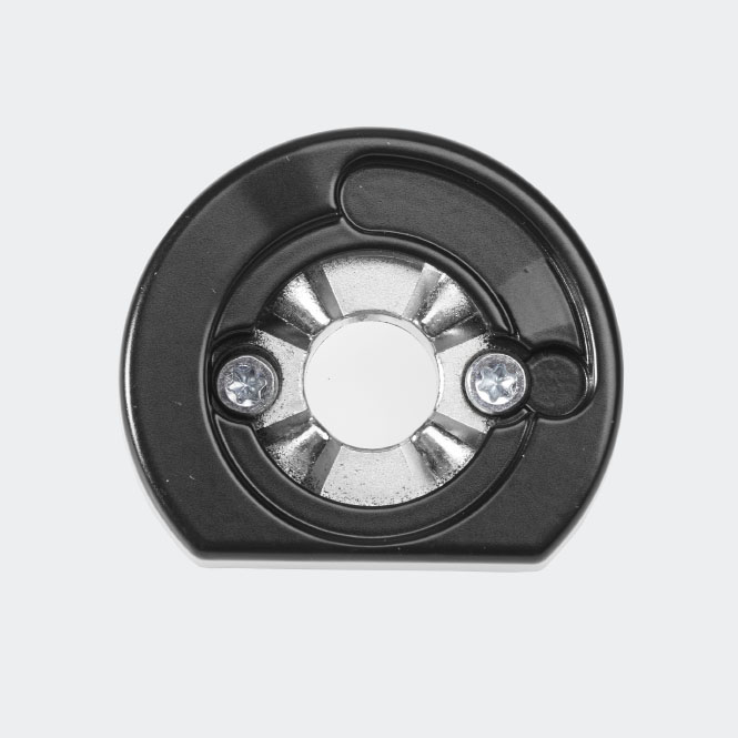 RC Befestigungsrosette RAL9005 (Tiefschwarz) | Rechts