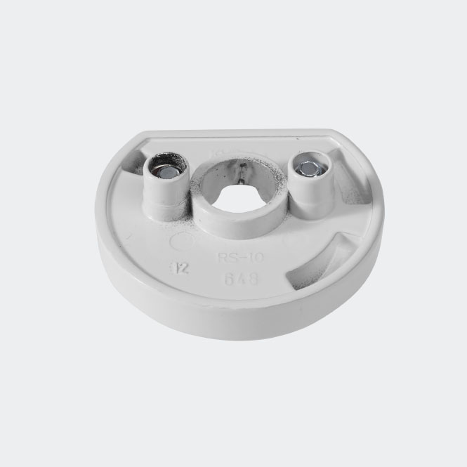 RC Befestigungsrosette RAL9016 (Verkehrsweiß) | Links