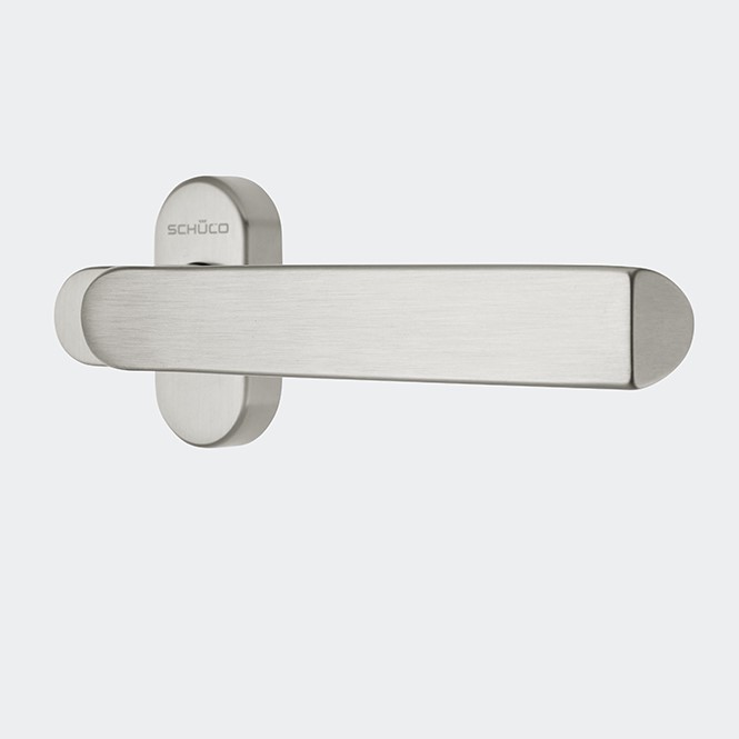Türdrücker / Türgriff, gekröpft / Schüco 279640 Edelstahl | Gekröpft