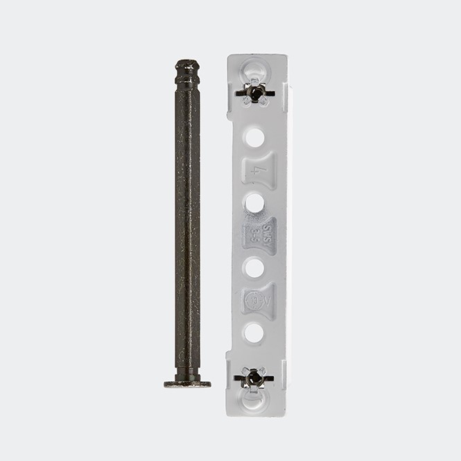 Pilier de compasblanc avec axe - Schüco Ferrure de systèmes 