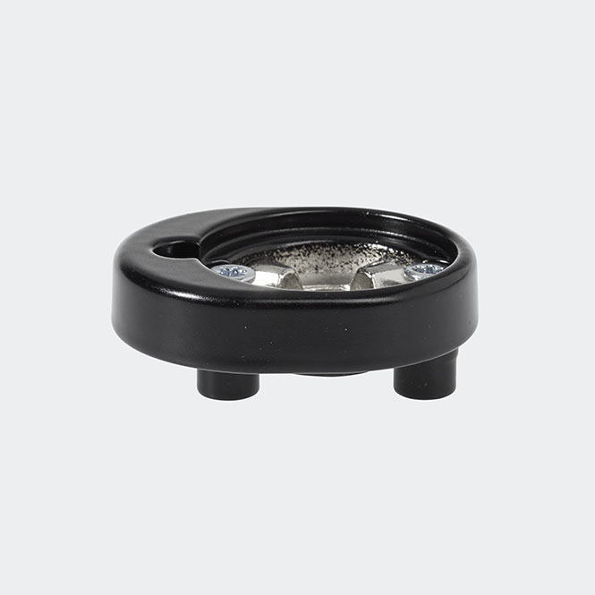 RC Befestigungsrosette RAL 9005 (Tiefschwarz)