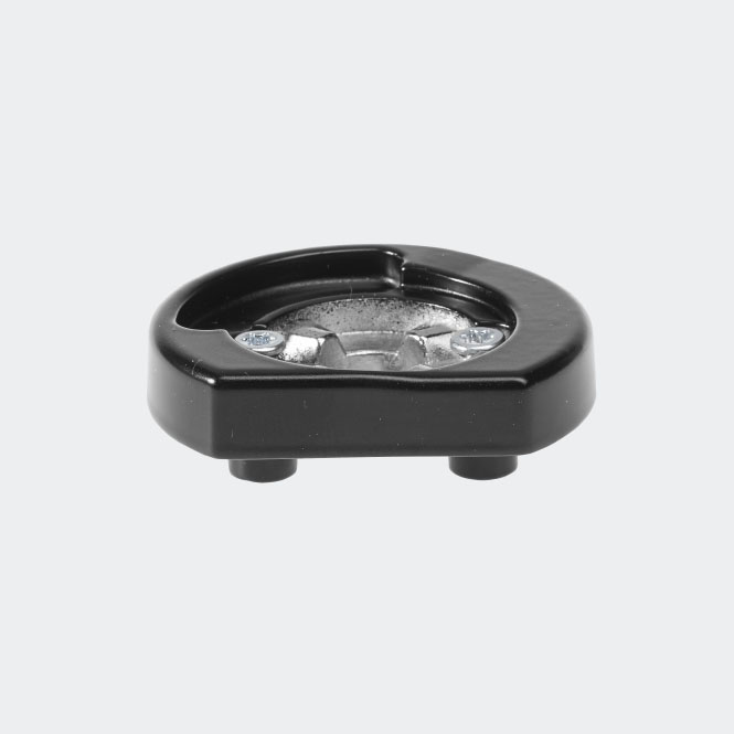 RC Befestigungsrosette RAL9005 (Tiefschwarz) | Links