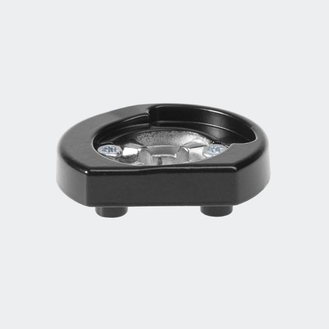 RC Befestigungsrosette RAL9005 (Tiefschwarz) | Rechts