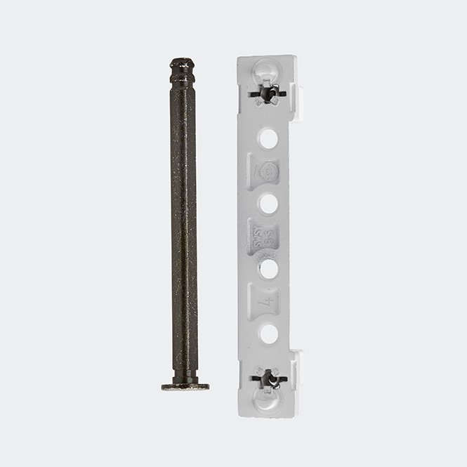 Pilier de compasblanc avec axe - Schüco Ferrure de systèmes 