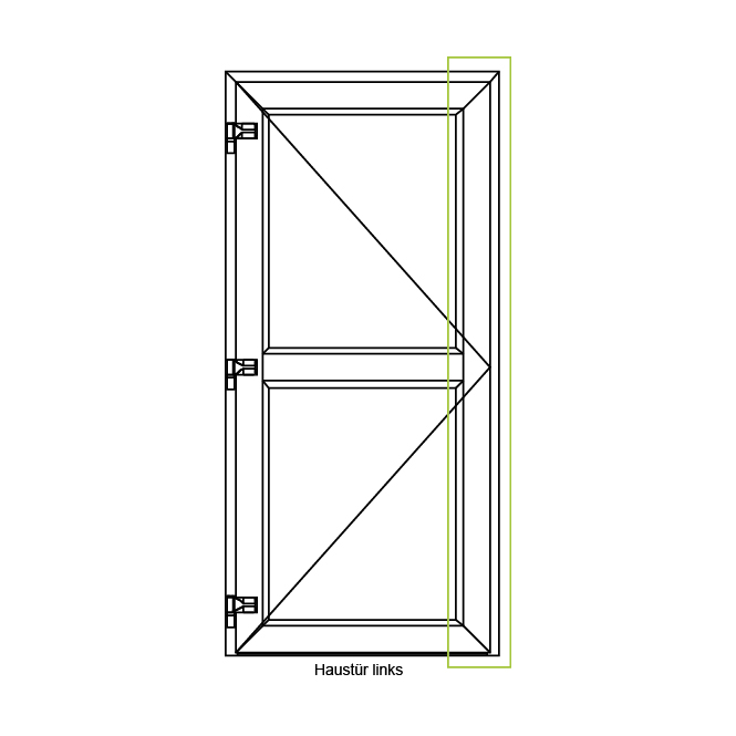 Haustürschloss - 2-Schwenkriegel 