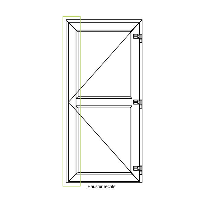 Haustürschloss - 2-Schwenkriegel 